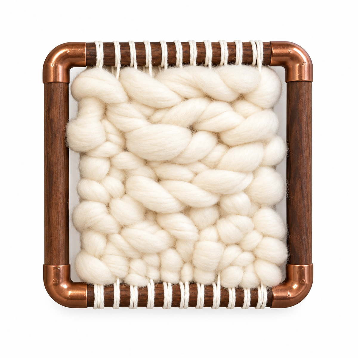 Collection 01 - 8" Fiber Art - Walnut