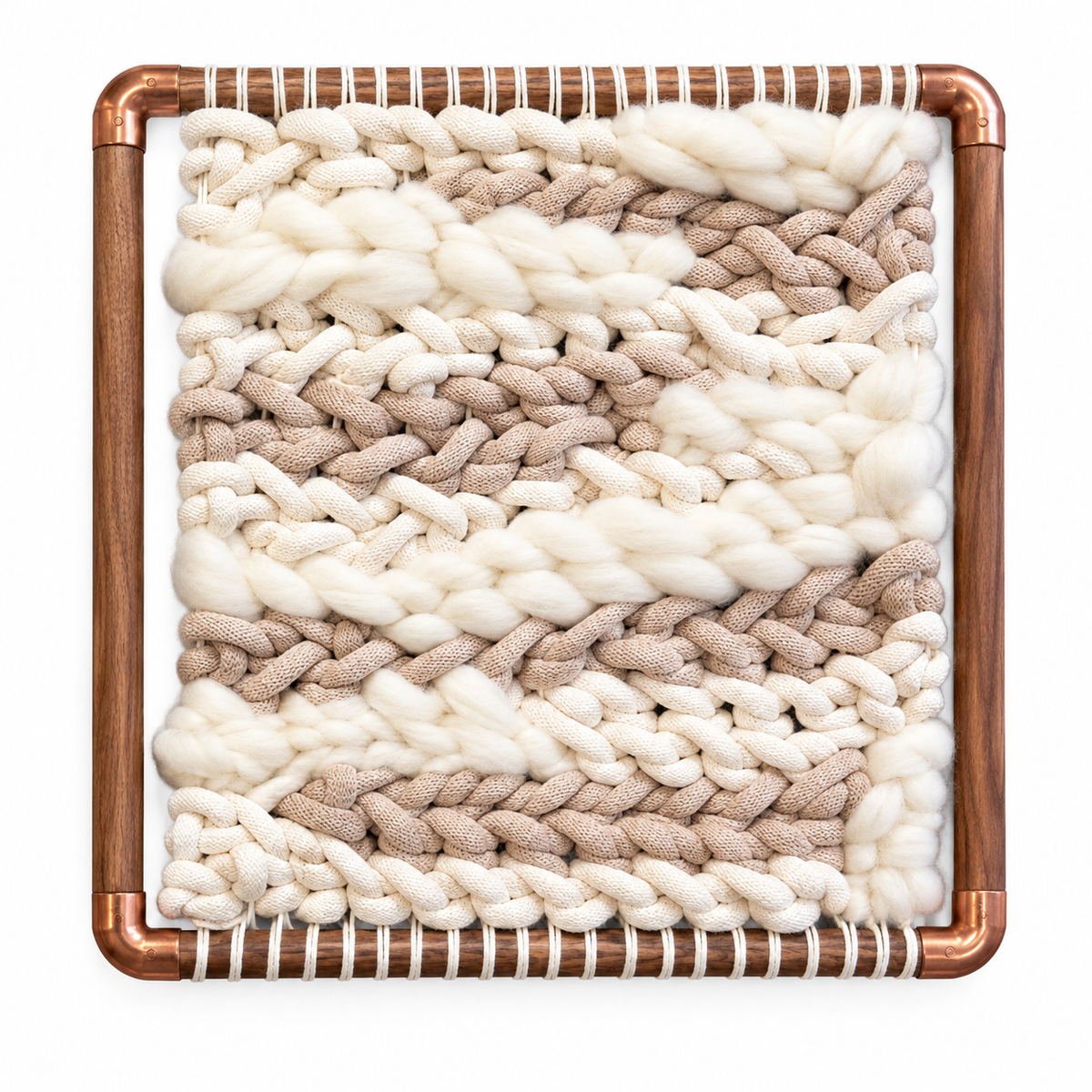 Collection 01 - 14" Fiber Art - Walnut